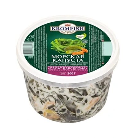 Салат «Барселона» из морской капусты